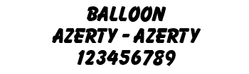 Lettrage Balloon