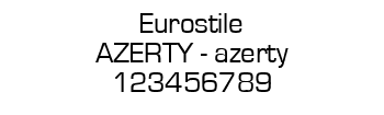 Lettrage Eurostile