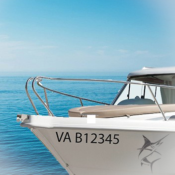 autocollant latéral bateau