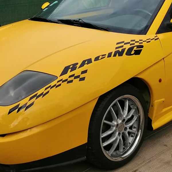 Sticker tuning voiture - décoration adhésive sport pour carrosserie