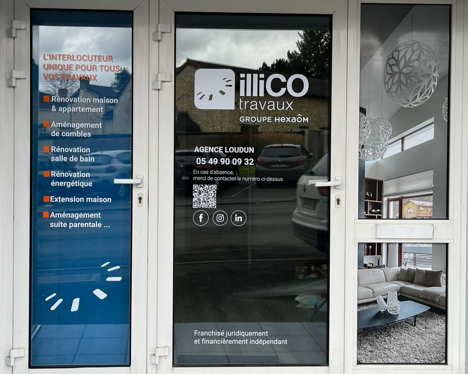 Stickers métiers en vinyle professionnel pour vitrines, véhicules et panneaux