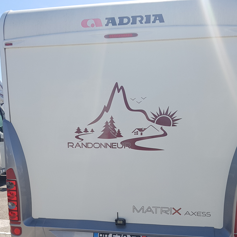 Sticker rose des vents pour camping-car - décoration adhésive marine ou voyage