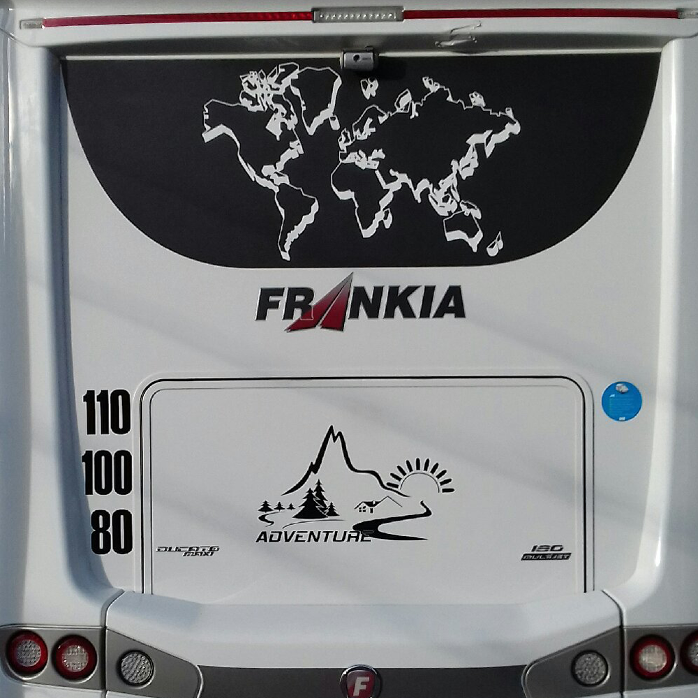 Sticker rose des vents pour camping-car - décoration adhésive marine ou voyage