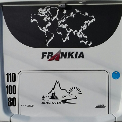 Stickers pictogramme camping-car - signalétique adhésive pour véhicules de loisirs