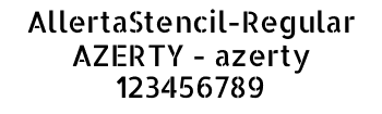 Lettrage AllertaStencil-Regular