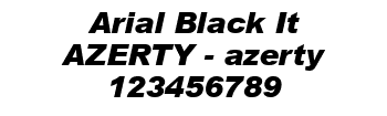 Lettrage Arial Black It