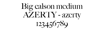 Lettrage Big calson medium