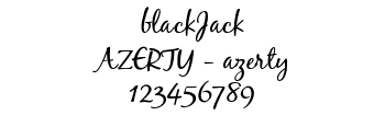 Lettrage blackJack