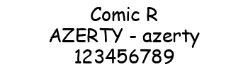 Lettrage Comic R