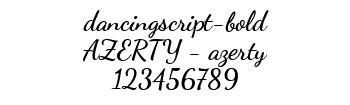 Lettrage dancingscript-bold