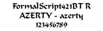 Lettrage FormalScript421BT R