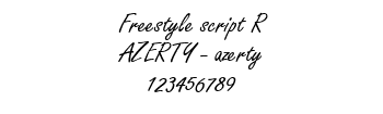 Lettrage Freestyle script R