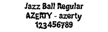 Lettrage Jazz Ball Regular