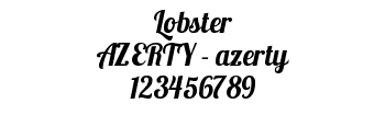 Lettrage Lobster