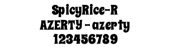 Lettrage SpicyRice-R