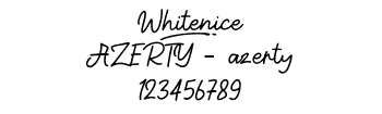 Lettrage Whitenice