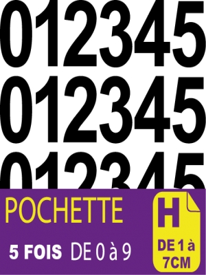 Pochettes De Chiffres Et Lettres Adhésives Ultra Résistant à