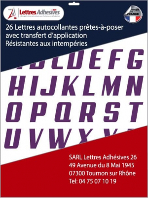 lettres adhésives couleur violette - image 0