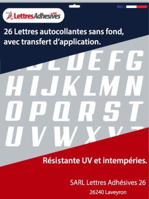 lettres adhésives couleur blanche - image 0