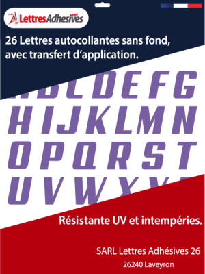 lettres adhésives couleur lavande - image 0