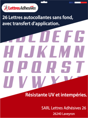 lettres adhésives couleur lilas - image 0