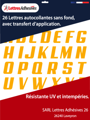 lettres adhésives couleur abricot - image 0