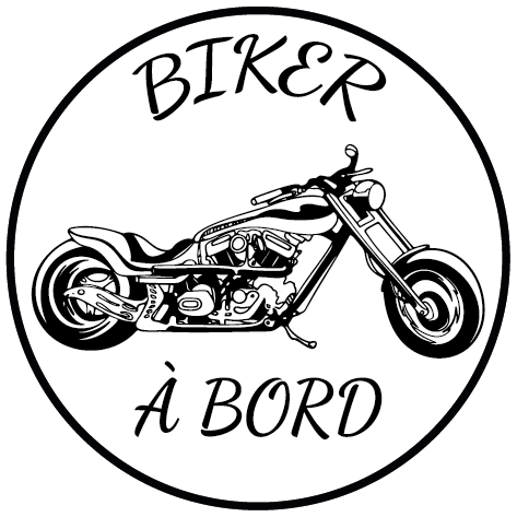 Autocollant Biker à bord