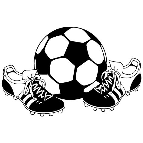 Sticker chaussures de foot avec ballon au centre à petit prix