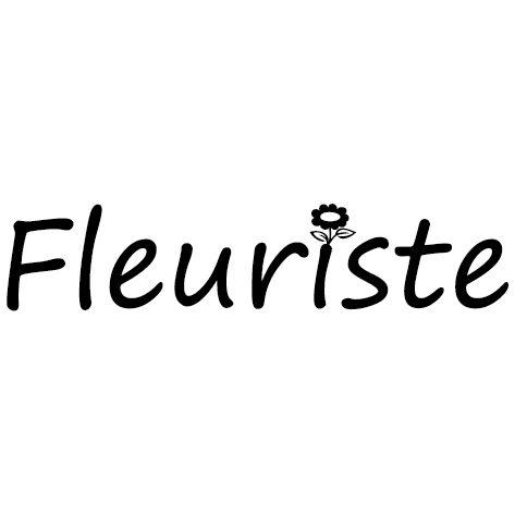Sticker fleuriste model 01