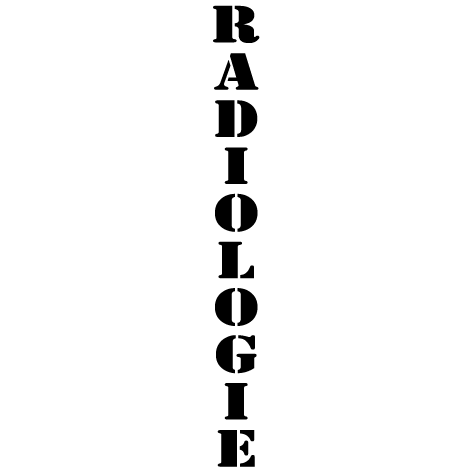 Sticker vertical texte radiologie