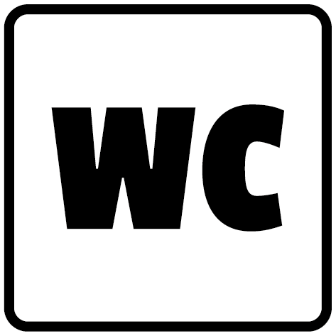 Pictogramme adhésif WC