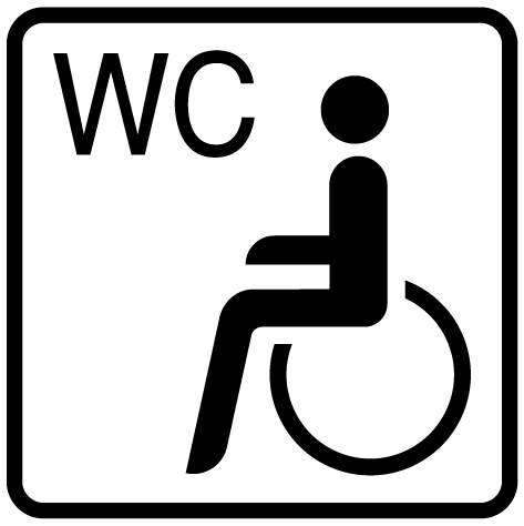 Autocollant Toilettes handicapé