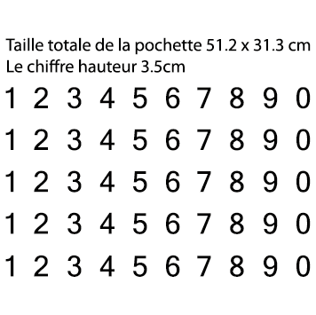 Chiffres autocollants en relief - qualité professionnelle