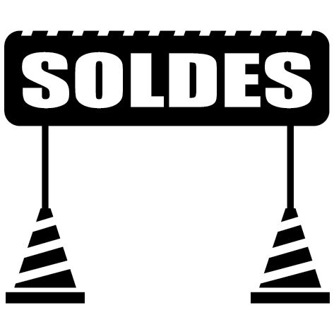 Sticker soldes en vue
