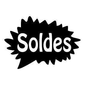 Étiquette sticker soldes promotion