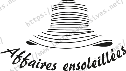 Sticker chapeau ensoleillé