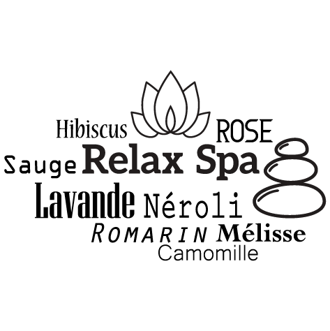 Sticker jeux de mots Relax spa