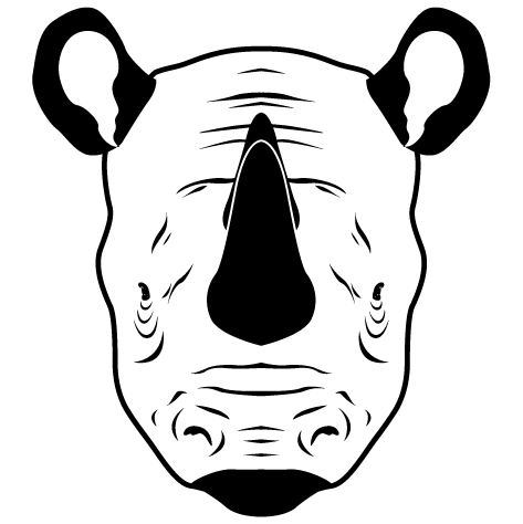 Sticker Rhinocéros