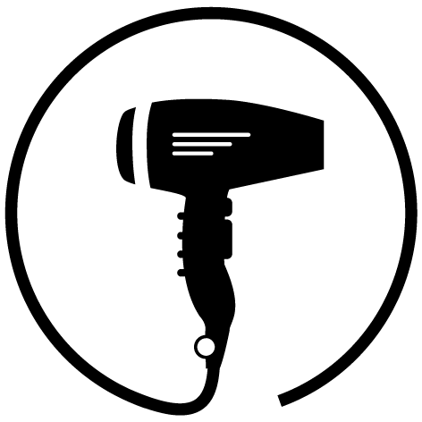 Sticker sèche cheveux