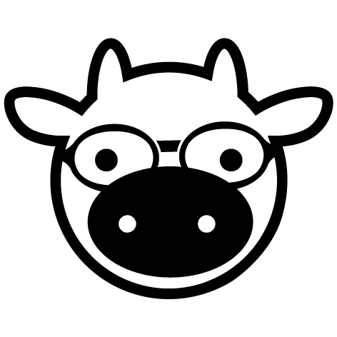 Sticker tête de vache