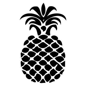 Sticker ananas bio