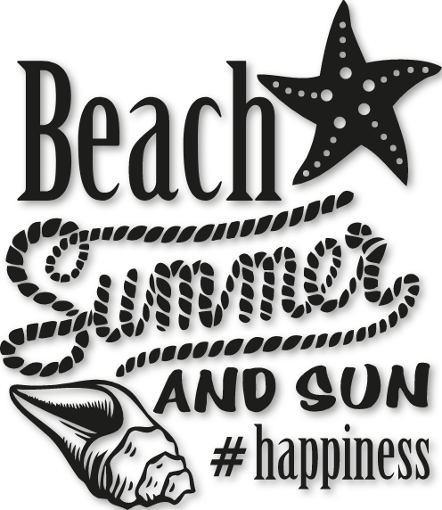 Sticker Summer beach