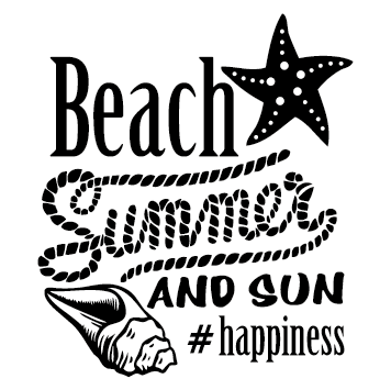 Sticker Summer beach