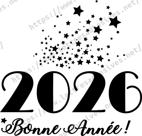 Sticker bonne année 2026