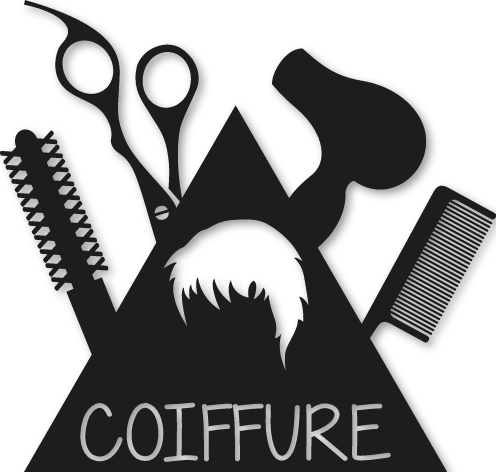 Sticker déco coiffure homme