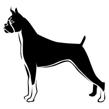 Sticker chien Boxer