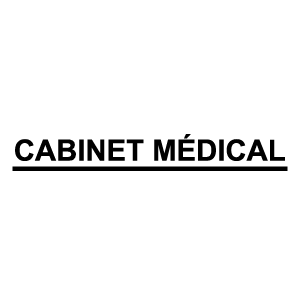 Sticker cabinet médical