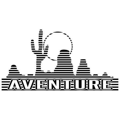 Sticker cactus aventure - Droit