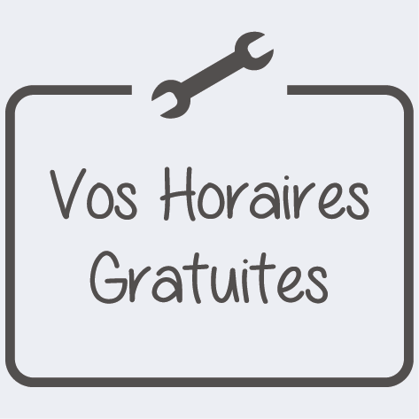 Sticker cadre horaires pour garagiste