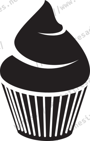 Sticker cupcake